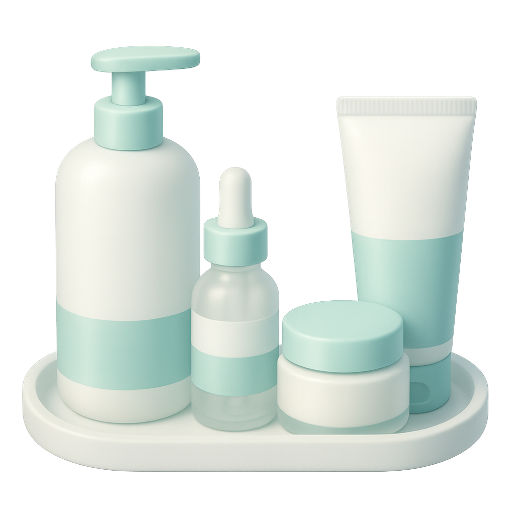 SkinSlay personalized routine kit mockup