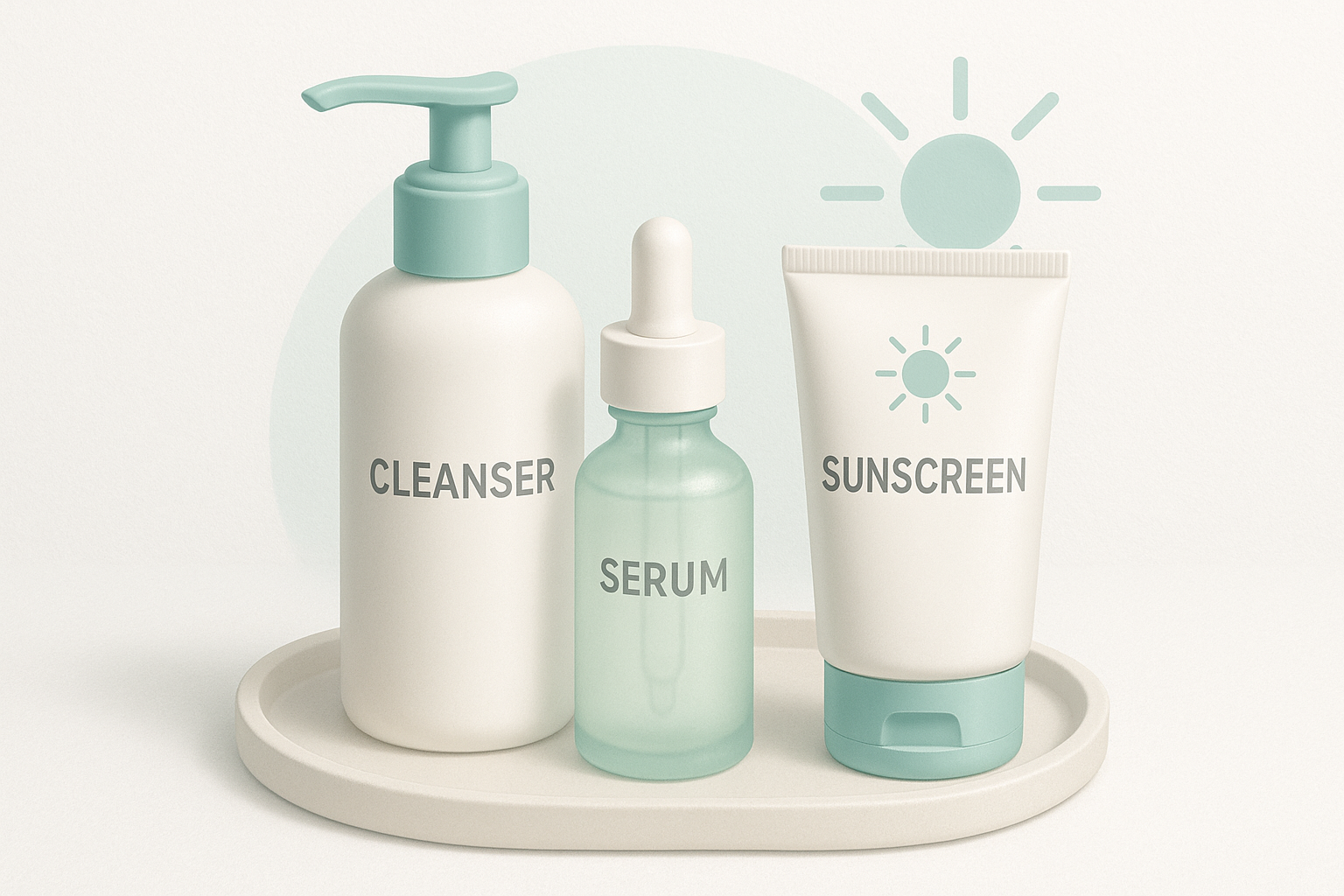 Morning routine kit illustration