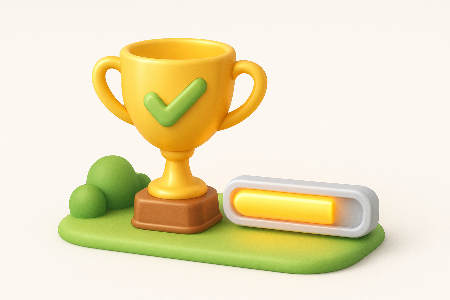 Progress celebration illustration